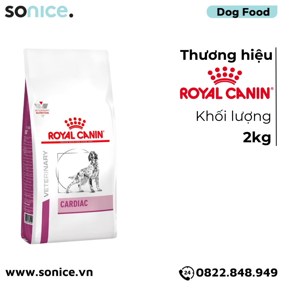  Thức ăn chó Royal Canin CARDIAC 2kg - Hỗ trợ bệnh tim SONICE. 