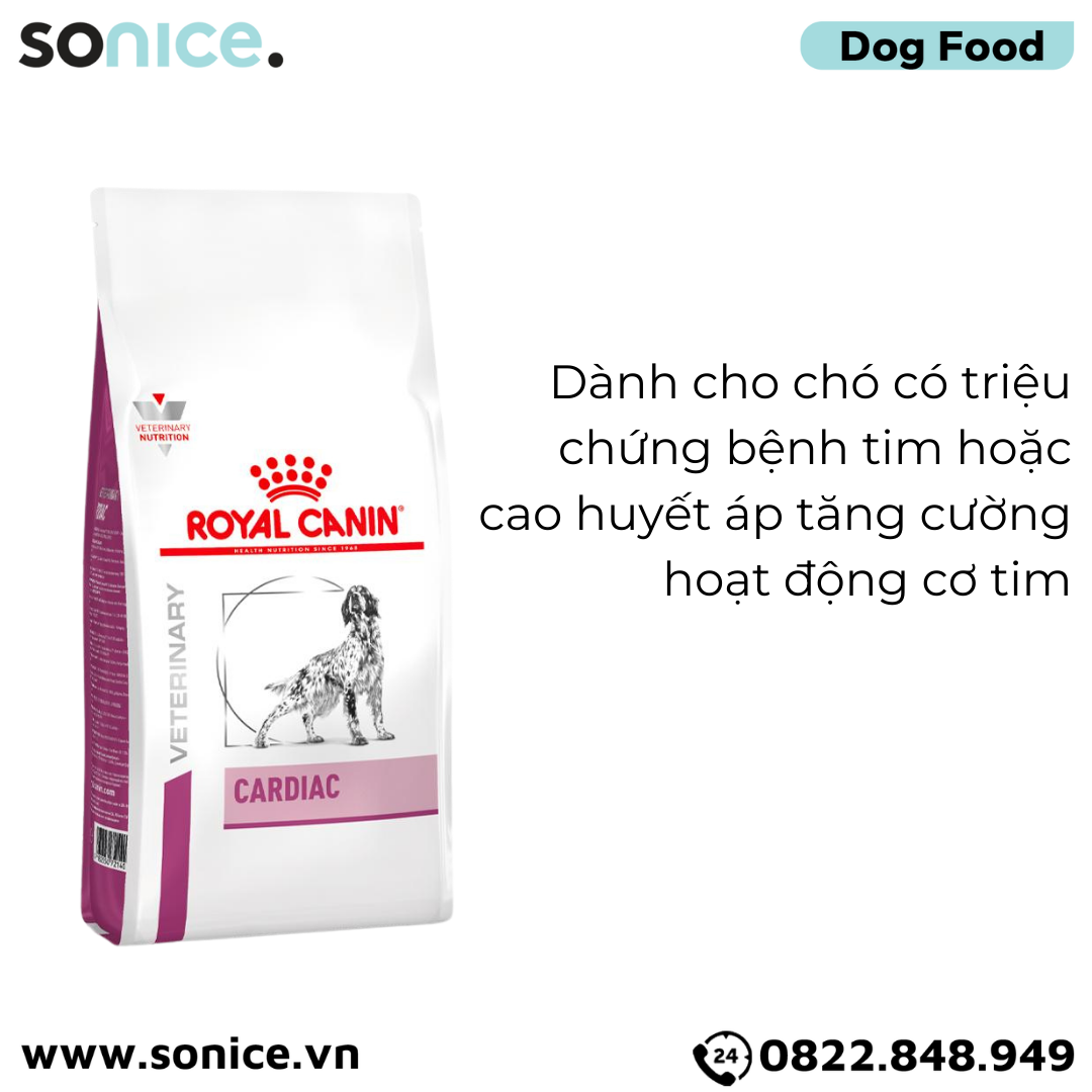  Thức ăn chó Royal Canin CARDIAC 2kg - Hỗ trợ bệnh tim SONICE. 