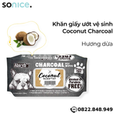  Khăn ướt vệ sinh Charcoal - 80 Miếng - 6 Mùi Hương SONICE. 