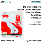  Đồ chơi Nylabone Power Chews Dinosaur Chicken Flavor Toys Small Size - Vị thịt gà, cho chó < 11kg SONICE. 