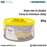  Combo Pate Mèo Me-O Delite Tuna 80g - 24 lon SONICE. 