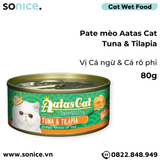  Combo Pate mèo Aatas Cat 80g - 48 lon SONICE. 