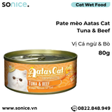  Combo Pate mèo Aatas Cat 80g - 48 lon SONICE. 