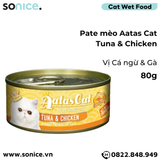  Combo Pate mèo Aatas Cat 80g - 48 lon SONICE. 