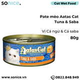  Combo Pate mèo Aatas Cat 80g - 48 lon SONICE. 