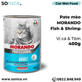  Combo Pate mèo Morando 400g - 12 lon SONICE. 