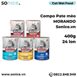  Combo Pate mèo Morando 400g - 24 lon SONICE. 