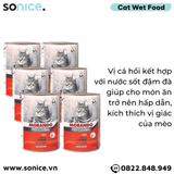  Combo Pate mèo Morando vị Cá hồi 400g - 6 lon SONICE. 