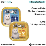  Combo Pate Simba cho Mèo 100g - 24 hộp, nhập Italy SONICE. 