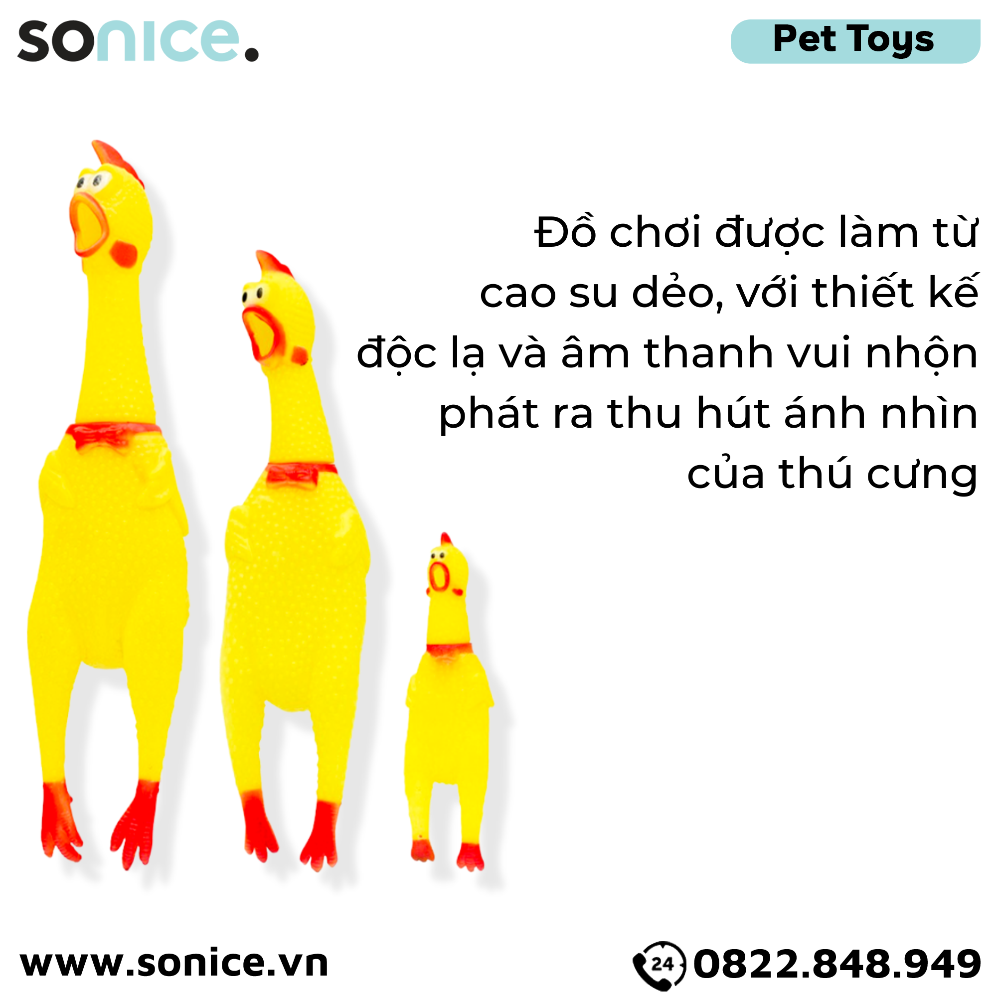  Đồ chơi con gà SONICE Shrilling Chicken - Kêu tít tít SONICE. 