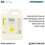  Dầu xả Spa Nourish Conditioner 3.78L - Hương hoa sứ, cung cấp vitamin dưỡng lông SONICE. 