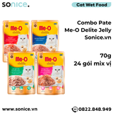  Combo Pate Mèo Me-O Delite Jelly 70g - 24 gói SONICE. 