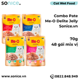  Combo Pate Mèo Me-O Delite Jelly 70g - 48 gói SONICE. 