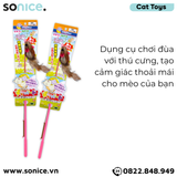  Đồ chơi cần câu chuột lông gà CattyMan Toys SONICE. 