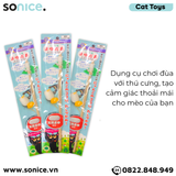  Đồ chơi cần câu mèo kén tằm hình chim CattyMan Toys - SONICE. 