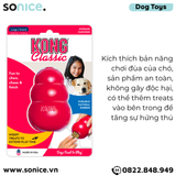  Đồ chơi KONG Classic Average Chewers Toys Large Size - Cho chó 13-30kg, có thể nhét treats bên trong SONICE. 