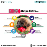  Đồ chơi KONG Classic Average Chewers Toys Large Size - Cho chó 13-30kg, có thể nhét treats bên trong SONICE. 