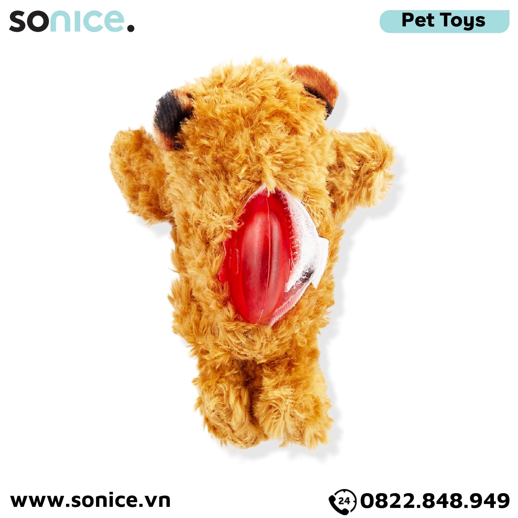  Đồ chơi KONG Dr.Noyz Teddy Bear Squeaks X-Small Size - Gấu Teddy kêu tít tít SONICE. 