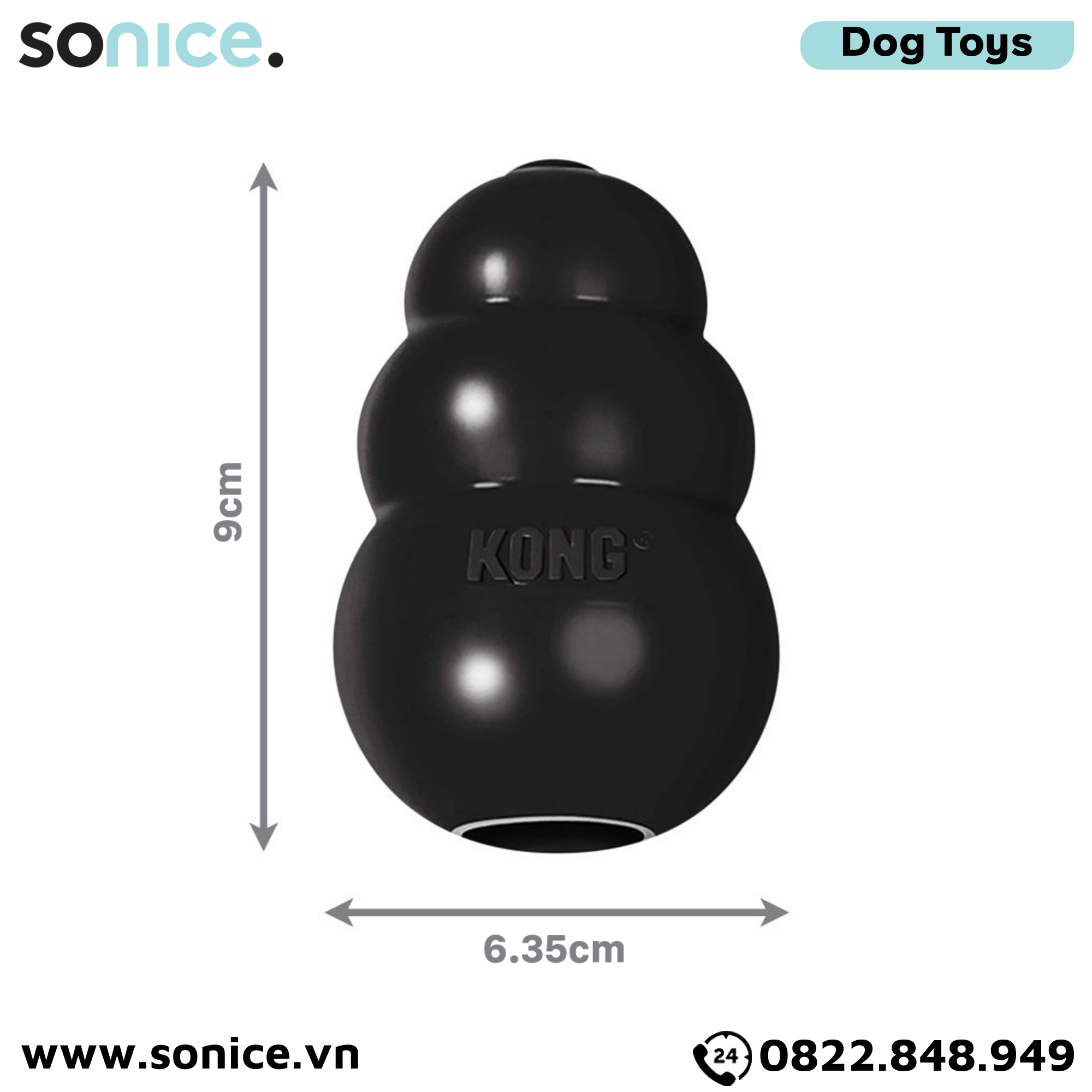  Đồ chơi Kong Extreme Toys Medium Size - Cho chó 7-16kg, có thể nhét treats SONICE. 