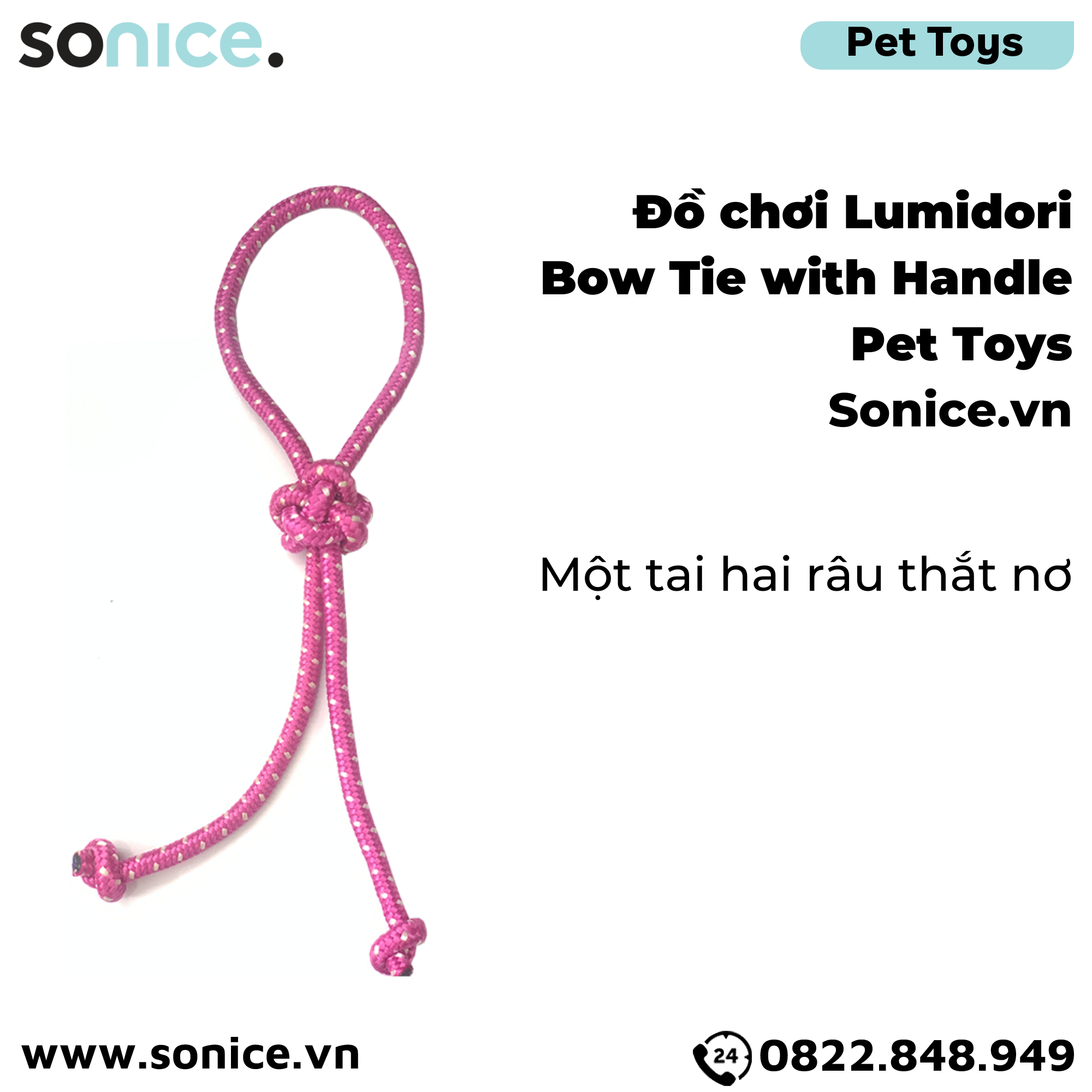  Đồ chơi Lumidori Bow Tie with Handle Toys - Một tai hai râu thắt nơ SONICE. 