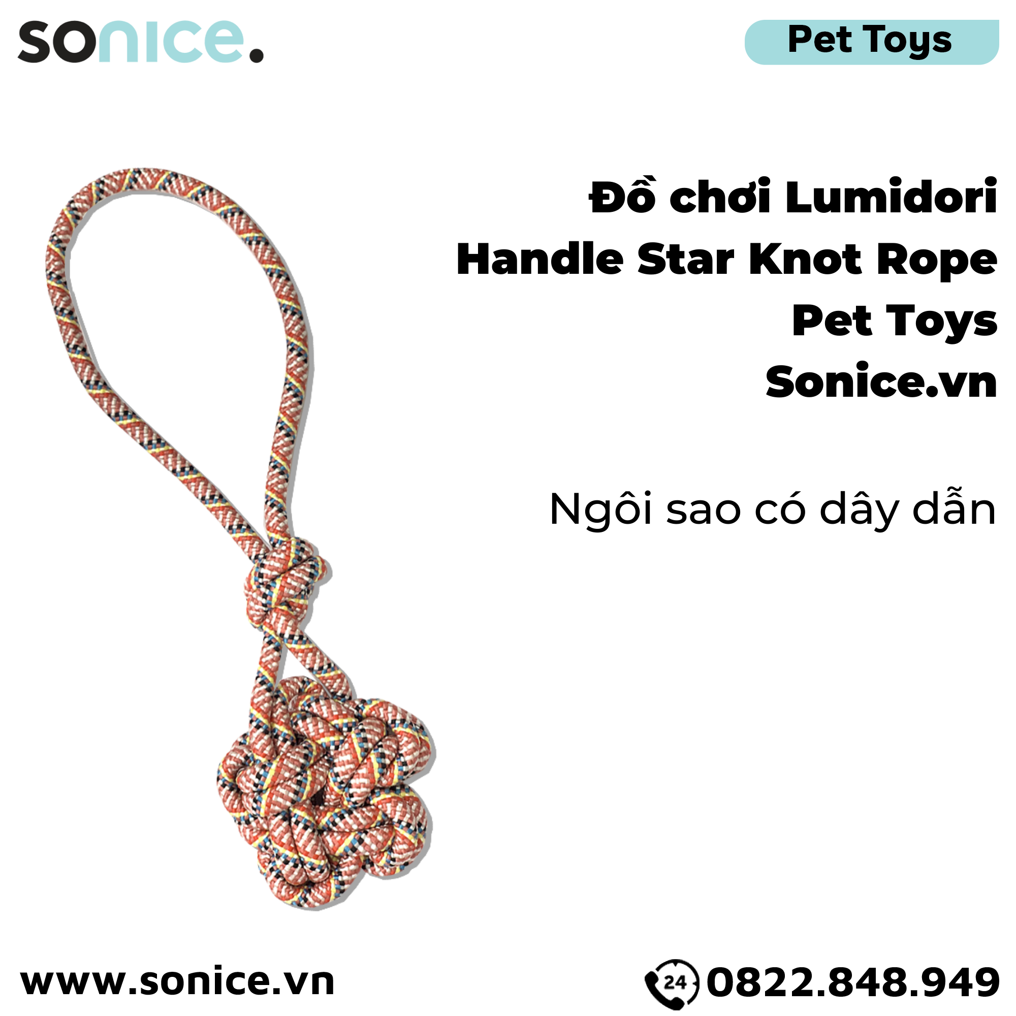  Đồ chơi Lumidori Handle Star Knot Rope Toys - Ngôi sao có dây dẫn SONICE. 