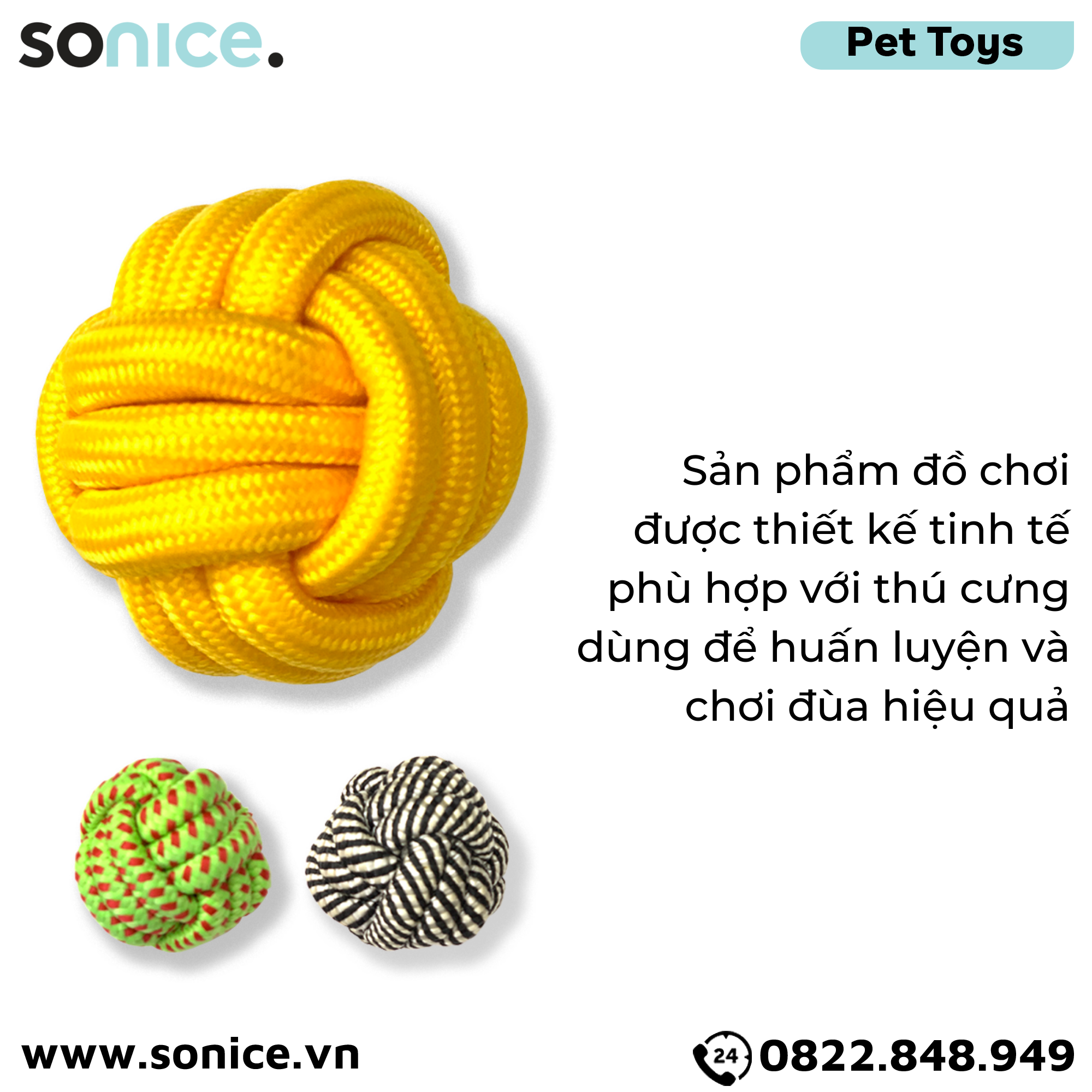  Đồ chơi Lumidori Nuts for Knots Ball Toys - Banh dây đan SONICE. 