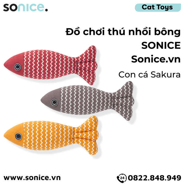  Đồ chơi thú nhồi bông SONICE Toys - Con cá Sakura SONICE. 