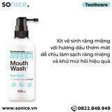  Xịt vệ sinh răng miệng Dr.Healmedix Mouth Wash RX Fresh Breath Dental Spray 100ml - Hỗ trợ sạch răng thơm miệng cho chó, mèo SONICE. 