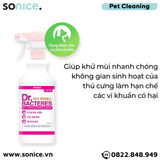  Chai xịt khử mùi diệt khuẩn Dr.BACTERES 700ml - Lavender SONICE. 