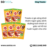  Combo Treats Pedigree Meat Jerky Stix Bacon Flavor 60g - 5 gói - Que thịt gà xông khói SONICE. 