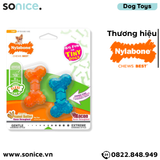  Đồ chơi Nylabone Flexi Chews Bone Peanut Butter & Bacon Flavor for Tiny dog Toys - Vị bơ đậu phộng và thịt xông khói, cho chó giống nhỏ < 4kg SONICE. 