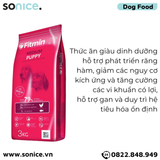  Thức ăn chó FITMIN Medium Puppy 3kg - chó con giống vừa SONICE. 