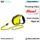  Dây dắt tự động FLEXI New Neon M - Dây tròn 5m, < 20kg SONICE. 