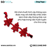  Đồ chơi Frisco Holiday Tree Plush with Rope Dog Toy - Cây thông caro SONICE. 