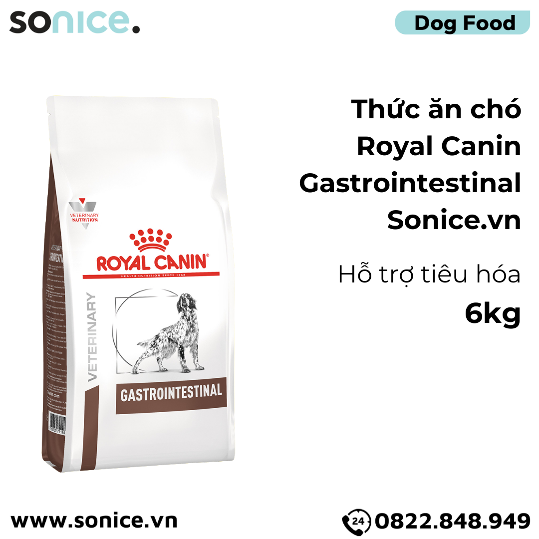  Thức ăn chó Royal Canin Gastro Intestinal 6kg - Hỗ trợ tiêu hoá SONICE. 