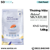  Thức ăn mèo Natural SIGNATURE Adult Salmon & Flaxseed Formula 1.6kg - Cá hồi và hạt lanh SONICE. 