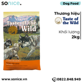  Thức ăn chó Taste Of The Wild High Prairie PUPPY 2kg - Bison & Roasted Venison, Bò Rừng Nướng & Nai Nướng, chuyên chó con - nhập USA SONICE. 