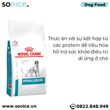  Thức ăn chó Royal Canin Hypoallergenic 2kg - điều trị dị ứng SONICE. 