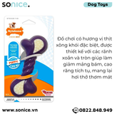  Đồ chơi Nylabone Dental Teething & Active Chewing Bacon Flavor Toys - Vị thịt xông khói, cho chó < 11kg SONICE. 