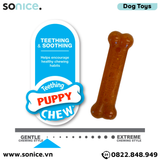  Đồ chơi Nylabone Puppy Chews Teething & Active Chewing Bone Chicken & Peanut Butter Flavor Toys - Vị thịt gà và bơ đậu phộng, cho chó con < 7kg SONICE. 