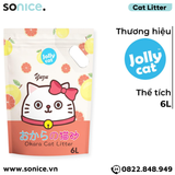  Cát vệ sinh Premium Tofu Jolly Cat Litter Yuzu 6L - Làm từ đậu nành soya hương cam Nhật SONICE. 