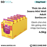  Thức ăn chó Josera Mini Well Adult 4.5kg - chó lớn giống nhỏ nhập Germany SONICE. 