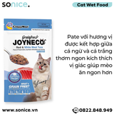  Pate mèo JOYNECO vị Cá Ngừ & Cá Trắng 60g - hộp 12 gói SONICE. 