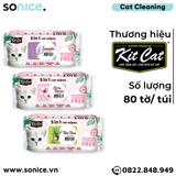  Khăn giấy ướt vệ sinh Kit Cat 5in1 Cat Wipes - Vệ sinh toàn thân cho Mèo SONICE. 