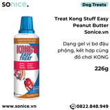  Treat Kong Stuff Easy Peanut Butter 226g - dạng gel vị bơ đậu phộng, kết hợp cùng đồ chơi KONG SONICE. 