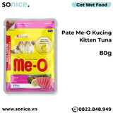  Combo Pate Me-o Kucing Mix vị Tuna, Ocean Fish, Sardine, White Fish, Chicken 80g - 48 gói SONICE. 