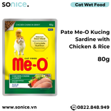  Combo Pate Me-o Kucing Mix vị Tuna, Ocean Fish, Sardine, White Fish, Chicken 80g - 48 gói SONICE. 