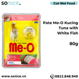  Combo Pate Me-o Kucing Mix vị Tuna, Ocean Fish, Sardine, White Fish, Chicken 80g - 48 gói SONICE. 