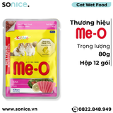  Pate mèo Me-o Kucing Kitten Tuna 80g - hộp 12 gói SONICE. 