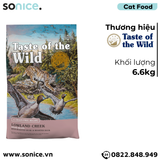  Thức ăn mèo Taste Of The Wild Lowland Creek 6.6kg - Roasted Quail & Roasted Duck, Chim cút quay & vịt quay, mọi lứa tuổi - nhập USA SONICE. 